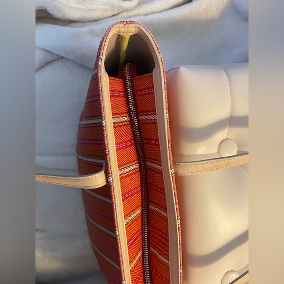 COACH Legacy Weekend Ticking Stripe Tote - Picture 12 of 12